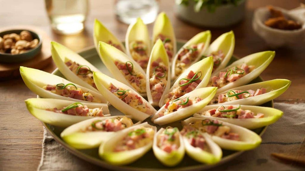 Blitz-Snack mit Wow-Effekt: Endivien-Schiffchen mit Schinken in 10 Minuten